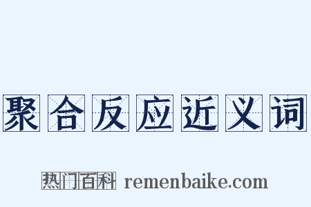 聚合反应近义词是什么意思的图片